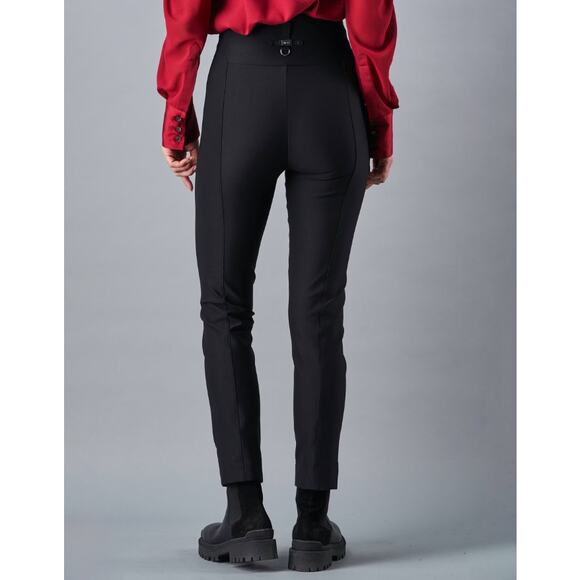 High Everyday Couture Minimalist Tech Hi-Waist Pant in Deep Navy Tech Rib Size 4 - Picture 3 of 11